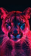 Canvas Print - Amazing puma background HD wallpaper