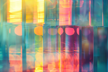 Wall Mural - abstract background with reflections and caustics. hi-tech. futuristic background image. created wit