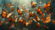 Tech-Enhanced Elegance: Butterflies Flutter in AR, Enriching the Oil Painting Experience