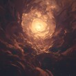Immersive Space Art: A Nebula's Enigmatic Atmosphere and Central Star