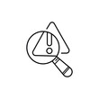 © ageng - Problem identification pixel perfect linear icon. Problem solving process. Detect and fix mistake. Thin line illustration.