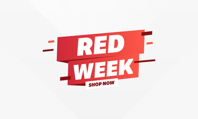 Wall Mural - red week