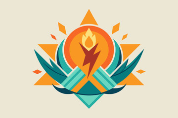 Aufkleber - Develop an abstract icon symbolizing energy and vitality
