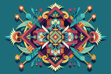 Aufkleber - Symmetrical arrangement of mirrored elements
