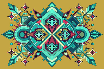 Aufkleber - Symmetrical arrangement of mirrored elements