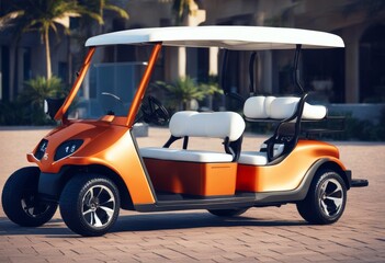 'powered electric buggy transport golf used isolated also hotel guests resort illustration d cart car transportation vehicle sport leisure vacation holiday'