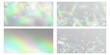 Blurred rainbow refraction overlay effect. Light lens prism effect on transparent background. Holographic reflection, crystal flare leak shadow overlay. Vector abstract illustration.
