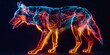 Canine Arthritis: The Joint Stiffness and Reluctance to Move - Visualize a dog with highlighted joints showing inflammation, experiencing joint stiffness and reluctance to move