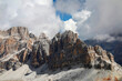 Lagazuoi Bergmassiv, Fanesgruppe der Dolomiten, Italien, Europa