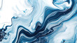 Abstract marble alcohol ink in blue and white background banner. Creative backdrop for wedding invitation, business background.