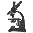 Silhouette microscope black color only