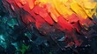 Vibrant Abstract Canvas Painting Generative AI
