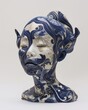Intricate guri pattern showcased in artistic 9x12in porcelain sculpture
