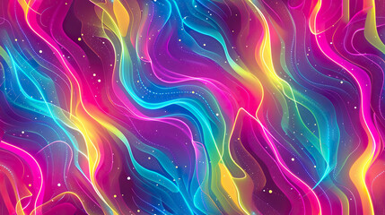 Wall Mural - shiny neon background