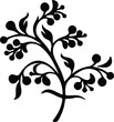 Mistletoe silhouette