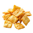Delicious crispy Cheese on transparent background, png	