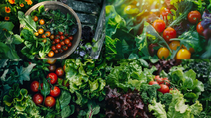 Poster - vegetables in the market