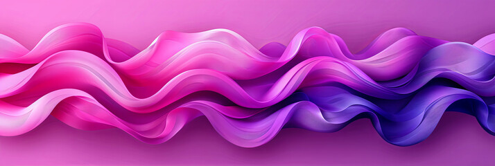 Wall Mural - A purple and pink wave with a pink and purple background