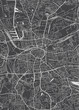 City map Dortmund, monochrome detailed plan, vector illustration