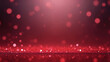 Abstract blur bokeh banner background. Silver bokeh on defocused ruby red background.