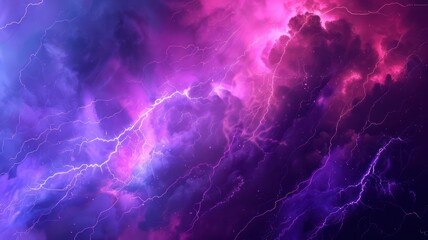 Wall Mural - Colorful lightning background created with Generative AI