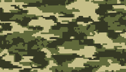 Wall Mural - Ukrainian digital camouflage pattern, Ukraine Military Uniform print as background