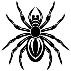 Wall Mural - Spider vector silhouette 