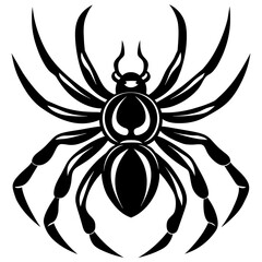 Wall Mural - Spider vector silhouette 