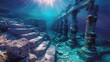 mystical underwater ruins