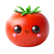 Smiling Cartoon Tomato Character 3d render