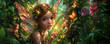 Fairy Princess Pixie Elf Magical Fantasy Romantic Fairytale Beautiful Colors Enchanted Forest Banner Header