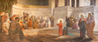 © Renáta Sedmáková - MILAN, ITALY - MARCH 4, 2024: The fresco of Twelve old Jesus in the Temple in the church Chiesa di San Giorgio al Palazzo by Virginio Monti (1891).
