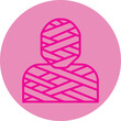 Mummy Pink Line Circle Icon