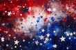 © O-Foto - red white and blue patriotic background with stars