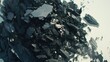 Background of vast piles of coal