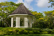 Gazebo or white bandstand at Singapore Botanic Gardens
