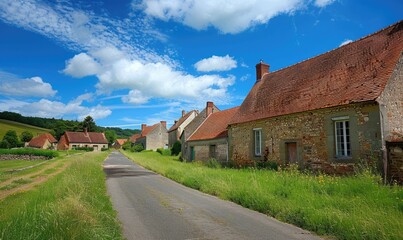 A small countryside village in France
