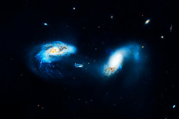 Wall Mural - beautiful galaxy with stars. elements of this image furnished by nasa