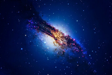 Wall Mural - beautiful galaxy with stars. elements of this image furnished by nasa