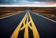 'asphalt winding yellow road symbol background black border canter concept concrete curve design destination rection drive ecology empty forward freedom highway illustration isolated journey'