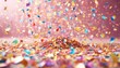 '3D celebration thousand confetti rendering one illustration you thank thousands explosion party follower stage video letter gold white background 1 three-dimensional website mark celebra'