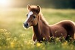 'foal shetland meadow action brown colours horse young baby chestnut colt exploring filly free freedom grass green moving pasture pinto pony red walking'
