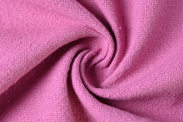 Poster - pink cotton texture color of fabric textile industry, abstract image for fashion cloth design background