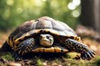 's hermanni tortoise testudo herman animal aquatic carapace concept endangered species herbivorous isolated on white omnivore pet primal primitivism profile protection reptile saurian scale shell'