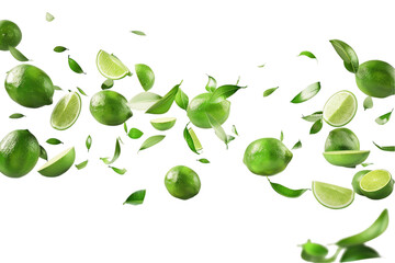 Wall Mural - set of lime flew