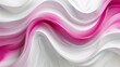 Abstract Wave Pink White Background