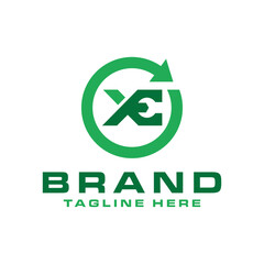 Poster - car parts illustration logo with the letter XE