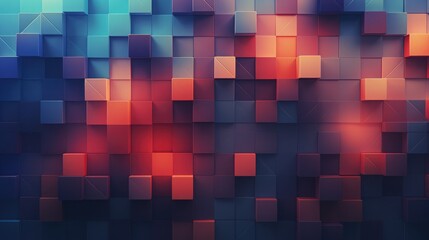 Wall Mural - gradient geometric shapes wallpaper