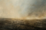 Fototapeta  - A veil of dust obscuring the horizon