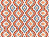 Fototapeta Kuchnia - backgroundIkat Flower Pattern Ethnic Geometric native tribal boho motif aztec textile fabric carpet mandalas African